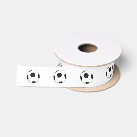 サッカー フットボール スポーツ サテンリボン (リール)