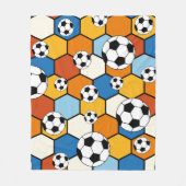 サッカー フットボール フリースブランケット (正面)
