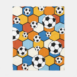 サッカー フットボール フリースブランケット