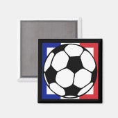 サッカー。フランスの四角形。 マグネット (正面/裏面)