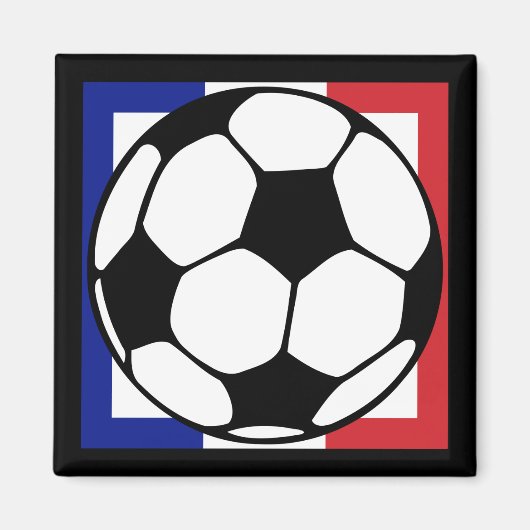 サッカー。フランスの四角形。 マグネット (正面)