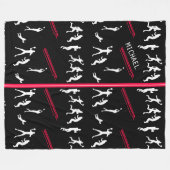 サッカー フリースブランケット (正面(横))