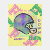 サッカー フリースブランケット (正面)