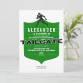 サッカー&フレンズTailgateグリル&チル誕生日 招待状 (スタンド正面)