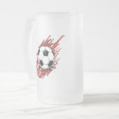サッカー フロストグラスビールジョッキ (正面左)