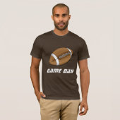 サッカー：ブラウンゲームデイシャツ Tシャツ (正面フル)