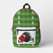 サッカー プリントバックパック (正面)