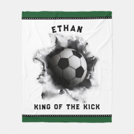 サッカー プレーヤー フリースブランケット