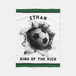 サッカー プレーヤー フリースブランケット