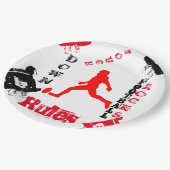 サッカー ペーパープレート (アングル)