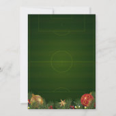 サッカー ホリデー パーティー 招待状 (裏面)