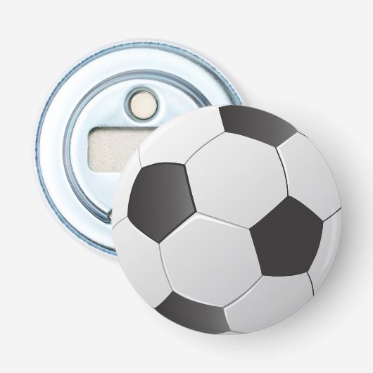 サッカー ボタン ボトルオープナー (正面)
