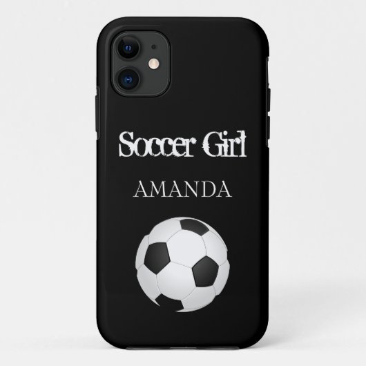サッカー ボール オリジナル ビーチタオル ギフト Case-Mate iPhoneケース (裏面)