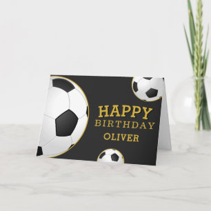 サッカー ボール スポーツ お誕生日おめでとう キッズ カード