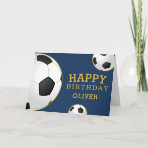 サッカー ボール スポーツ お誕生日おめでとう キッズ カード