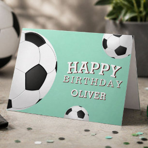サッカー ボール スポーツ お誕生日おめでとう キッズ カード
