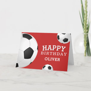 サッカー ボール スポーツ お誕生日おめでとう キッズ カード