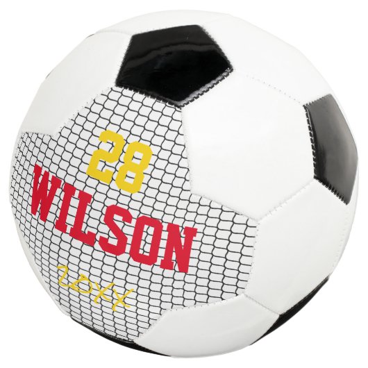 サッカー+ボール+ネット+選手+番号+名前+年度+スポーツ サッカーボール (3/4)