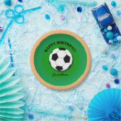 サッカー ボール & フットボール 誕生日 願い事 (パーティー) ペーパープレート (パーティー)