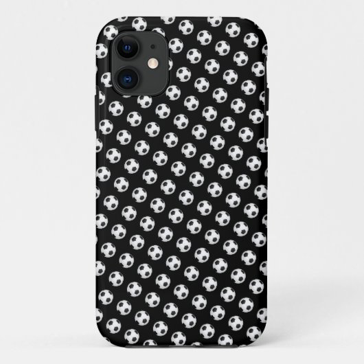 サッカー ボール 柄 iPhone カバー ケース (裏面)