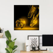 サッカー ポスター (ホームオフィス)