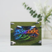 サッカー ポストカード (スタンド正面)