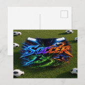 サッカー ポストカード (正面/裏面)