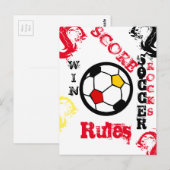 サッカー ポストカード (正面/裏面)