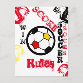 サッカー ポストカード