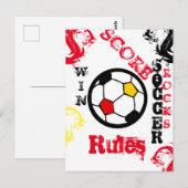 サッカー ポストカード (正面/裏面)