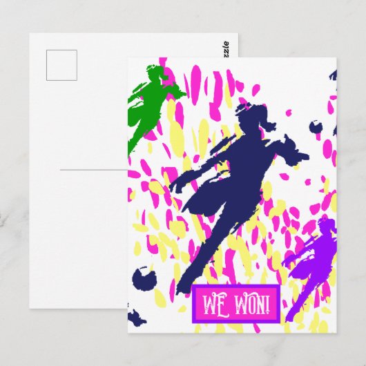 サッカー ポストカード (正面/裏面)