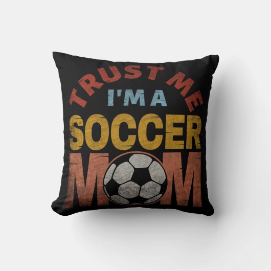 サッカー・ママですから信じてください クッション (正面)