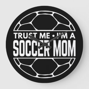 サッカー・ママですから信じてください ラージ壁時計