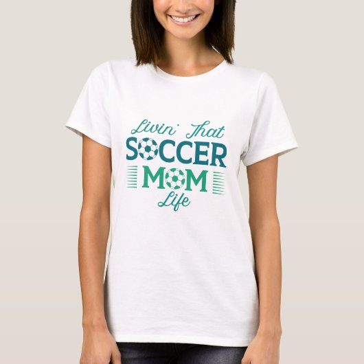 サッカー・ママな毎日 Tシャツ (正面)