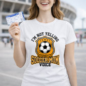 サッカー・ママの声 引用 サポーター Tシャツ