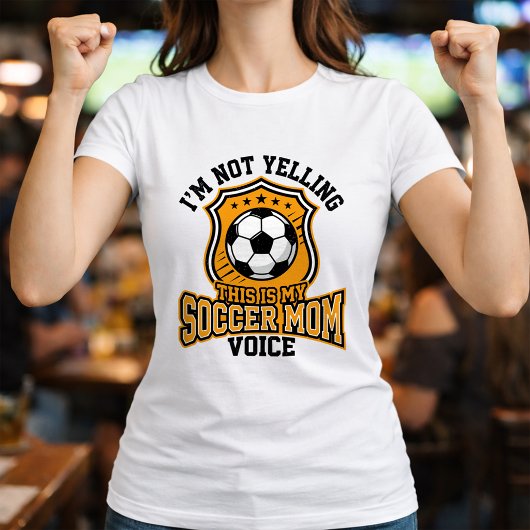 サッカー・ママの声 引用 サポーター Tシャツ
