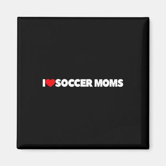 サッカー・ママ大好き マグネット (正面)