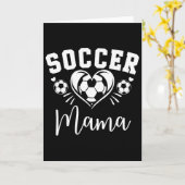 サッカー・ママ サッカー・ハート カード (黄色い花)