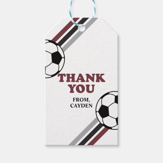 サッカー・マロン 誕生日 記念品 タグ (正面)