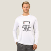 サッカー モード アクティブ 電池残量少ないよ トライブレンドTシャツ (正面全体)