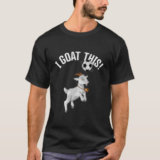 サッカー ヤギ このボール ヤギ サッカー選手 Tシャツ