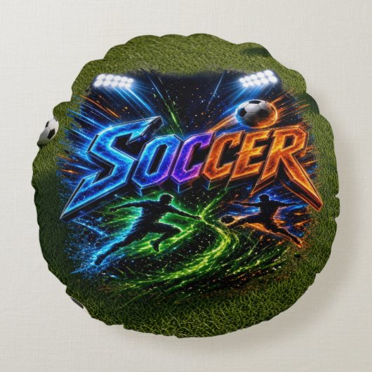 サッカー ラウンドクッション (正面)