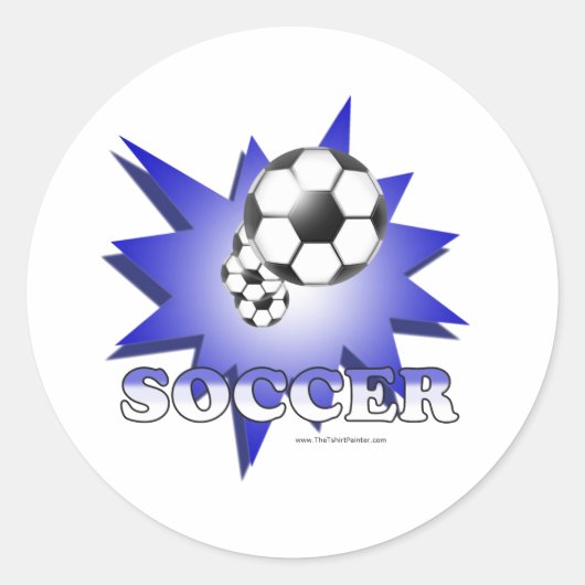 サッカー! ラウンドシール (正面)