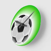 サッカー ラウンド壁時計 (傾斜)
