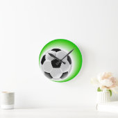 サッカー ラウンド壁時計 (ホーム)