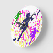 サッカー ラウンド壁時計 (傾斜)