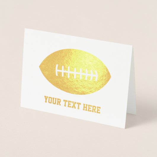 サッカー/ラグビー金ゴールド 箔カード (正面)