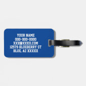 サッカー ラゲッジタグ (裏面横)