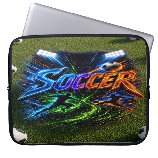 サッカー ラップトップスリーブ (正面)