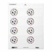 サッカー ラベル (フルシート)